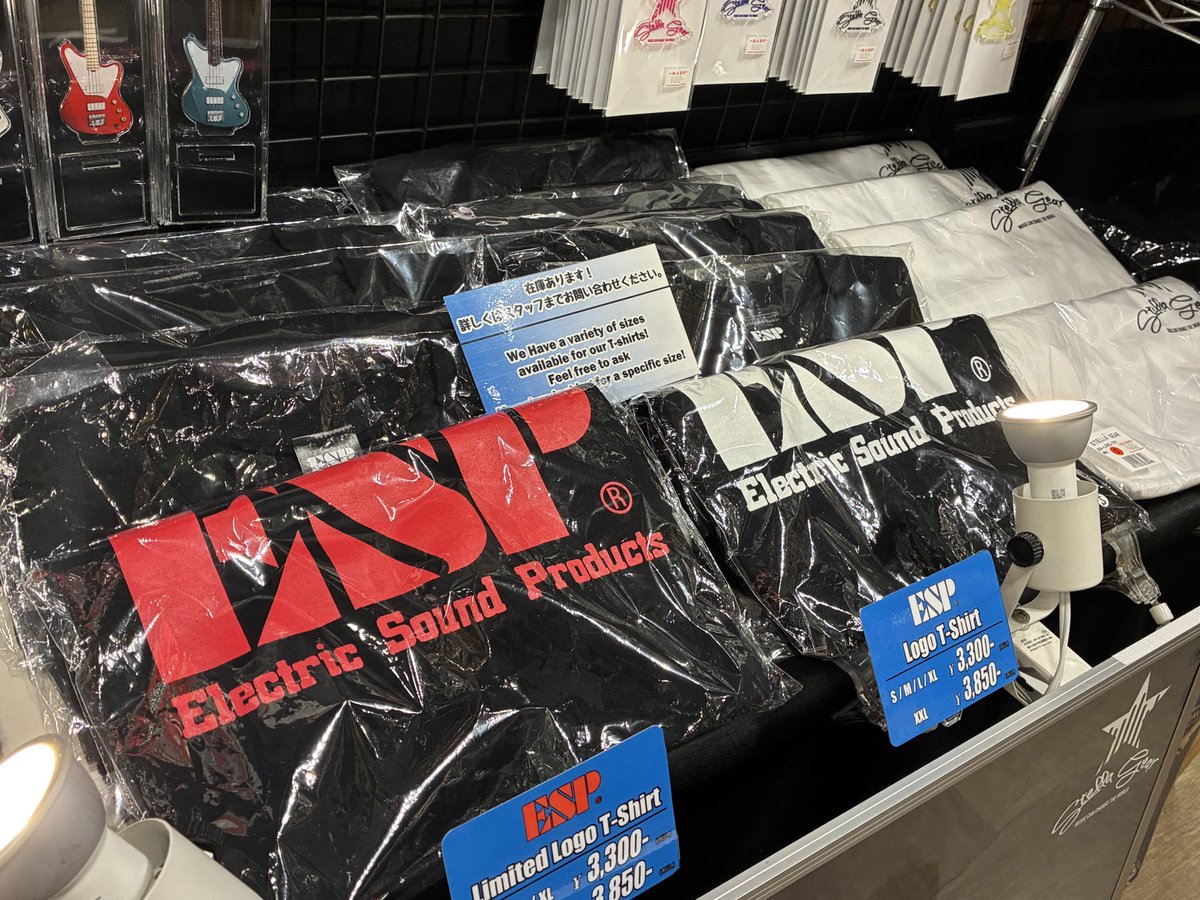 espcustomshop's tweet photo. ã¢ãã¬ã«ãããŸãïŒïŒð
æšãã¡ãŒã«ãŒTã·ã£ãã身ã«ã€ããŠæ°åäžããŠãããŸããã‎ïž
ããžããŒãããããè²·ãæ±ãããã ããããã«ãªããŸããâïž
èŠãã§ãã¯ð
ã#ããžããŒãã
詳现ã»ã泚æã¯â https://t.co/pGTr7jThAo
#espguitars #killerguitars #stellagear #woodsticks https://t.co/KaVh7ZrqW0