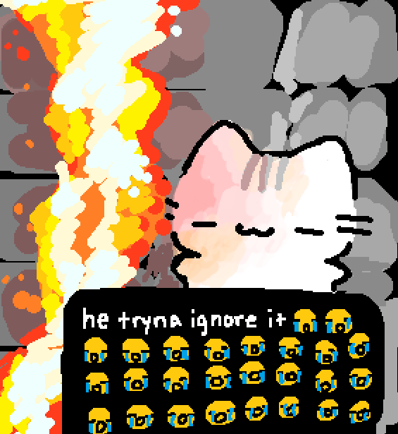 BasiilLeaf's tweet photo. he tryna ignore it https://t.co/gxN2StwfpL