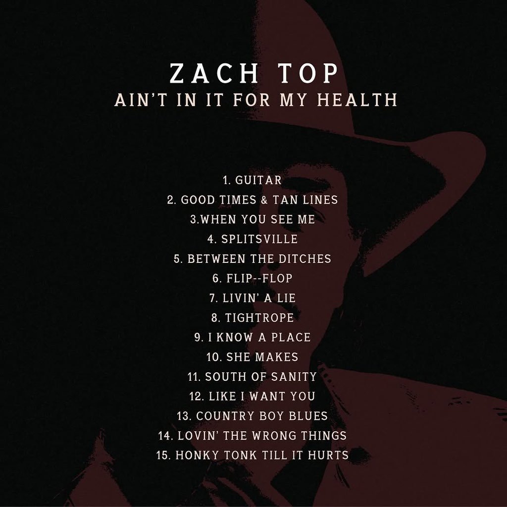 _ZachTop's tweet photo. It's finally here. Midnight tonight. I hope you love it just as much as I do. https://t.co/iCfBAaV9jJ