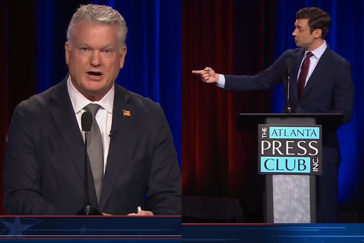 OccupyDemocrats's tweet photo. BREAKING: KNOCKOUT! Senator Jon Ossoff exposes his MAGA opponent's role in the Epstein cover-up in a stunning moment in their second debate.

You could hear a pin drop in that studio...

"He slept on the Epstein Island. He stayed at his Manhattan townhouse. He sent Epstein ice cream and said, it's for the girls," Republican Rep. Mike Collins said of tech billionaire Reid Hoffman.

"You claim to fight against the Epstein class, but I'm going to tell you, this call is coming from inside the house and the Epstein class is on stage right now, and it's you. Will you condemn Reid Hoffman and apologize for your hypocrisy tonight?" he asked.

Hoffman's name appears in the Epstein files and since he has donated to Democratic causes in the past, Republicans love to use him to try to distract from Trump's deep, dark Epstein connections. But the tactic never works because Democrats don't close ranks around Hoffman the way that Republicans do with Trump. We believe in exposing everyone involved in the late pedophile's network, regardless of political affiliation.

Ossoff went right for the jugular—

"Mike, who on your team advised you to raise the Epstein files?" asked Ossoff. "You voted to cover up the evidence, Mike!"

"Listen, folks, I want to repeat it again. It's important to understand when Congress was voting on whether to release that evidence, we all knew what had happened," he continued. "But you voted to cover up the evidence, even though you knew 14-year-old girls had been raped because Donald Trump told you to. Donald Trump, who, by the way, is named a thousand times in the Epstein files."

Collins did indeed vote against an early effort to force the release of the Epstein files in July 2025 and then later caved to the public backlash and reluctantly voted in favor of the Epstein Files Transparency Act in November of that year. 

"Have you ever met with Jeffrey Epstein's victims when they ask you why you voted to cover up the Epstein files?" asked Ossoff. "Do you have an answer? What would you say to them tonight, Mike? After you voted to cover up evidence of the most notorious sex trafficking ring in American history, the vote is public record." 

"You voted to cover up the Epstein files. You should explain that vote to Jeffrey Epstein's victims right now," demanded Ossoff.

Rather than answer Ossoff's questions, Collins pathetically accused HIM of failing to answer the question about Hoffman, as if Americans give a damn about Reid Hoffman. The literal President is a pedophile whose name is all over the Epstein files and Collins voted to cover those files up. 

This is a career killer. Voting to hide the Epstein files is inexcusable and unforgivable. This man is a pedophile protector. 

Please ❤️ and share if you support Jon Ossoff!