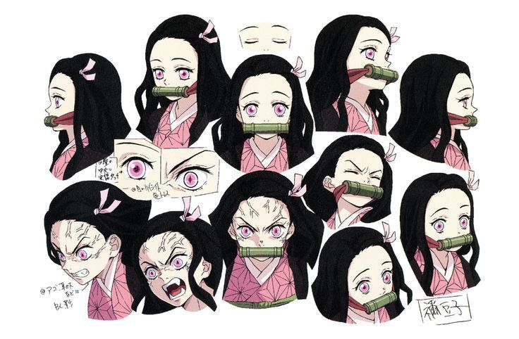 Daily_Nezuko's tweet photo. Only the best reference sheets for best girl Nezuko! https://t.co/yQV3UsX5Sv