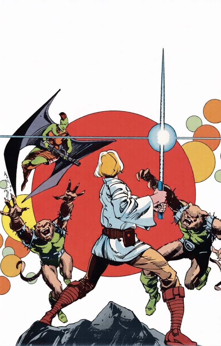 NoTextSWPics's tweet photo. Marvel comic book cover art for Star Wars Annual 1 by Walter Simonson (released December 1979)

#NoTextStarWars #marvelcomics #starwarscomics #classicstarwars #starwars https://t.co/lSp5uwzYvk