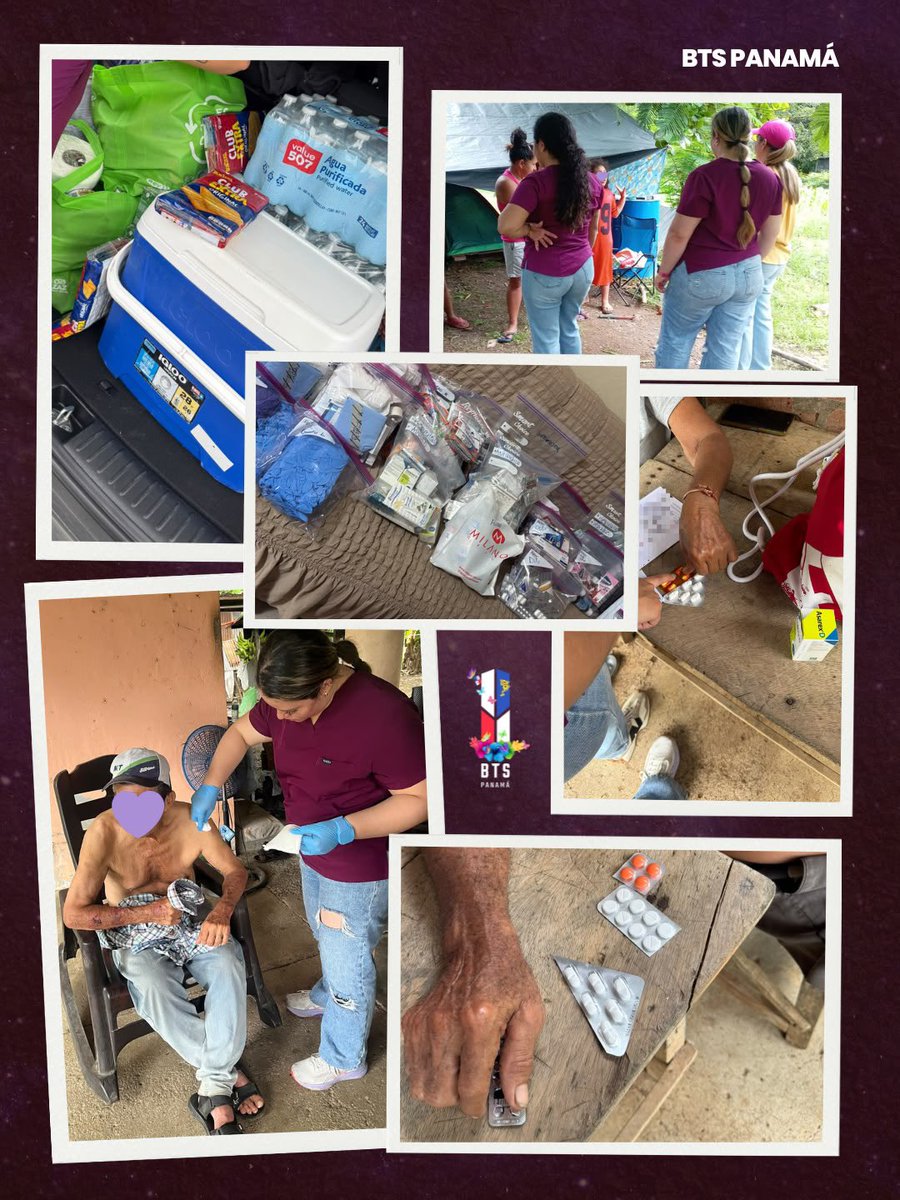 PanamaBts's tweet photo. 💜 Gracias, ARMY Panamá, por sus donaciones. Gracias a su apoyo y al voluntariado de nuestra doctora, llevamos medicamentos y atención médica a La Colorada, Bajo de Güera y Tonosí, en Los Santos.
🇵🇦 ¡Sigamos ayudando a nuestras provincias centrales, quienes más lo necesitan! 💜 https://t.co/a5V5Jds8Mi