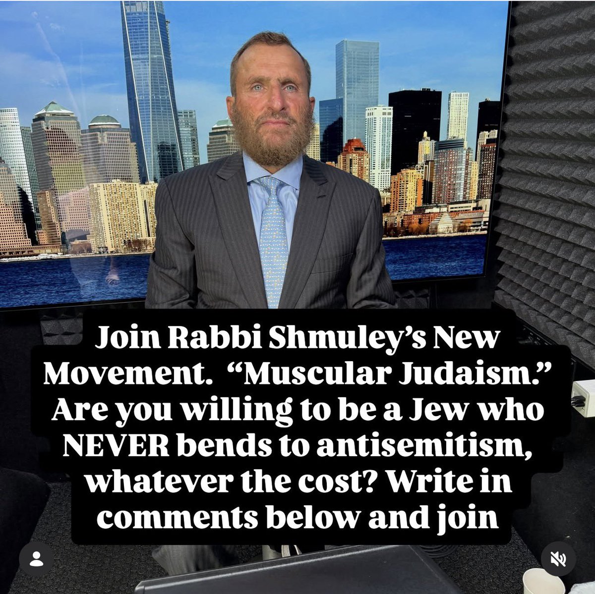 RabbiShmuley's tweet photo. Join Rabbi Shmuley’s New Movement.  “Muscular Judaism.” Are you willing to be a Jew who NEVER bends to antisemitism, whatever the cost? Write in comments below and join https://t.co/YwCd0WZt9C