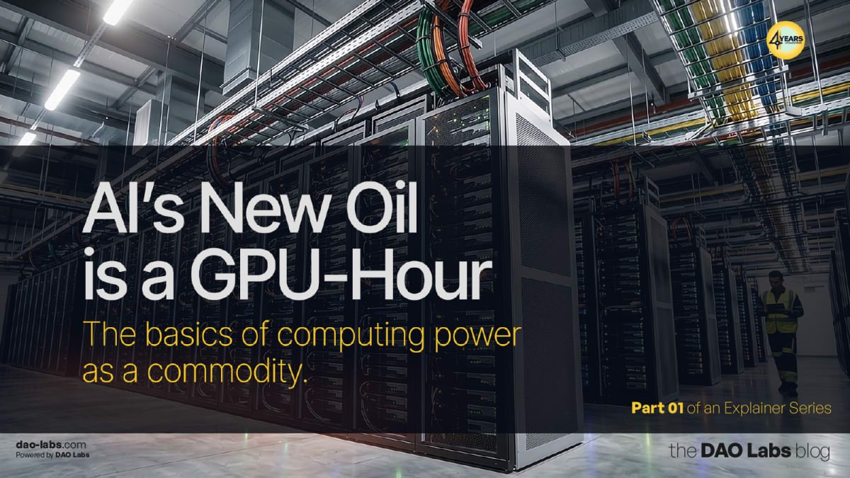 somi_thecat's tweet photo. Capital just flipped: 💸
A tradeable “thing” that didn’t exist a few years ago: the GPU-hour.

AI infrastructure spend is projected to pass $765B in 2026;
@TheDAOLabs’ piece names it early, and it’s annoyingly well framed.

Here’s the part I can’t stop thinking about 👇👇