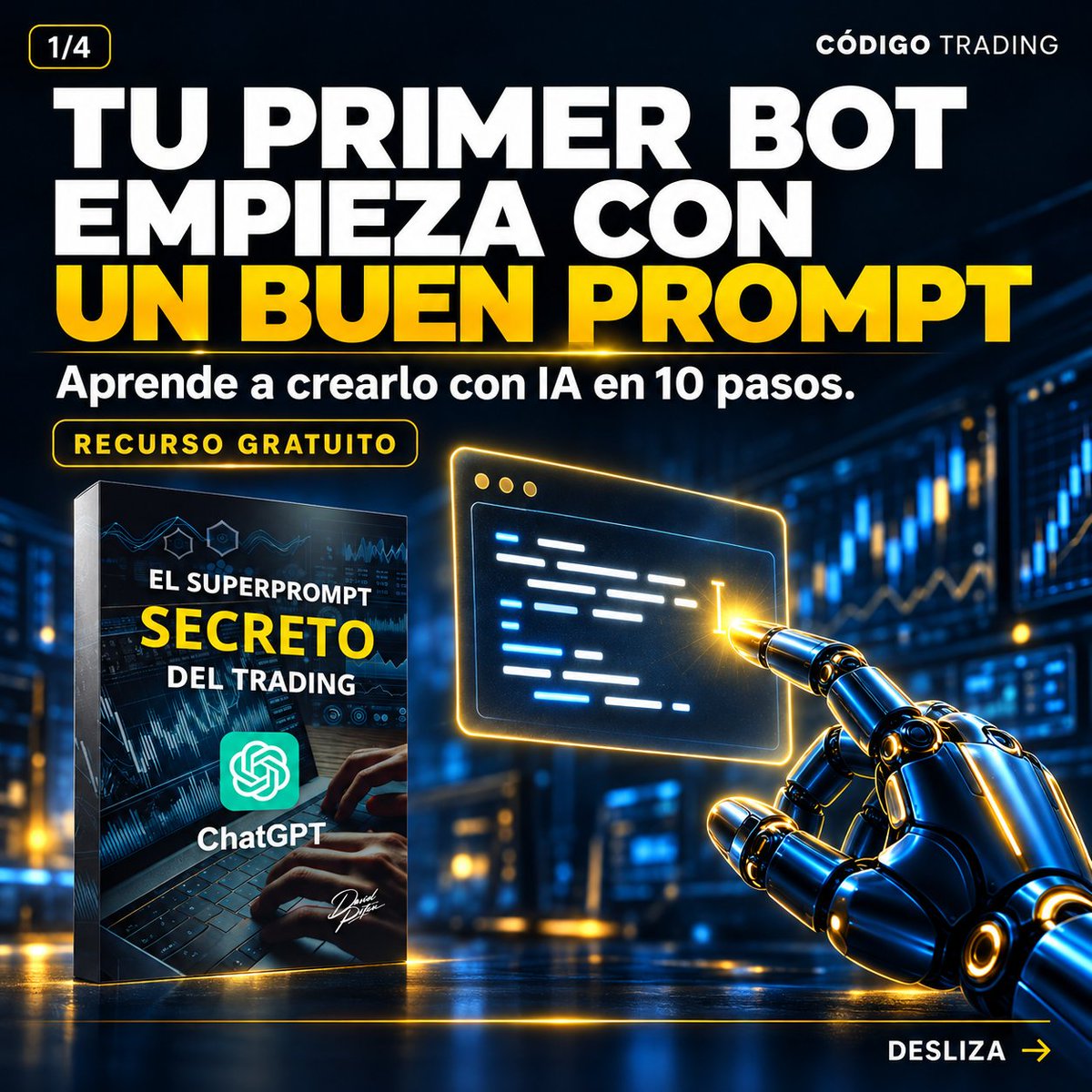 CodigoTrading's tweet photo. 👉Consíguelo gratis aquí:
https://t.co/GcUhhOjYkJ

⚠️Advertencia: El trading conlleva alto riesgo de pérdida de capital. La información es solo informativa.

#CodigoTrading #SuperPrompt #TradingConIA #InteligenciaArtificial #ChatGPT #BotsDeTrading #TradingAutomatico #Trading #IA https://t.co/jiFiV80GwI