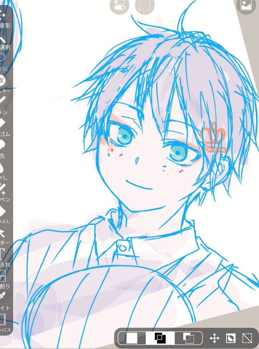 kinaomusubi's tweet photo. デュ♠️&amp;監(顔有り)下描き修正✍️
背伸びせず手癖で描くのが一番楽しいことに気付くの毎回(でも憧れる絵柄にも挑戦してみたくなるんだよね。だいたい敗北するんだけど。) https://t.co/UG6N1G88C0