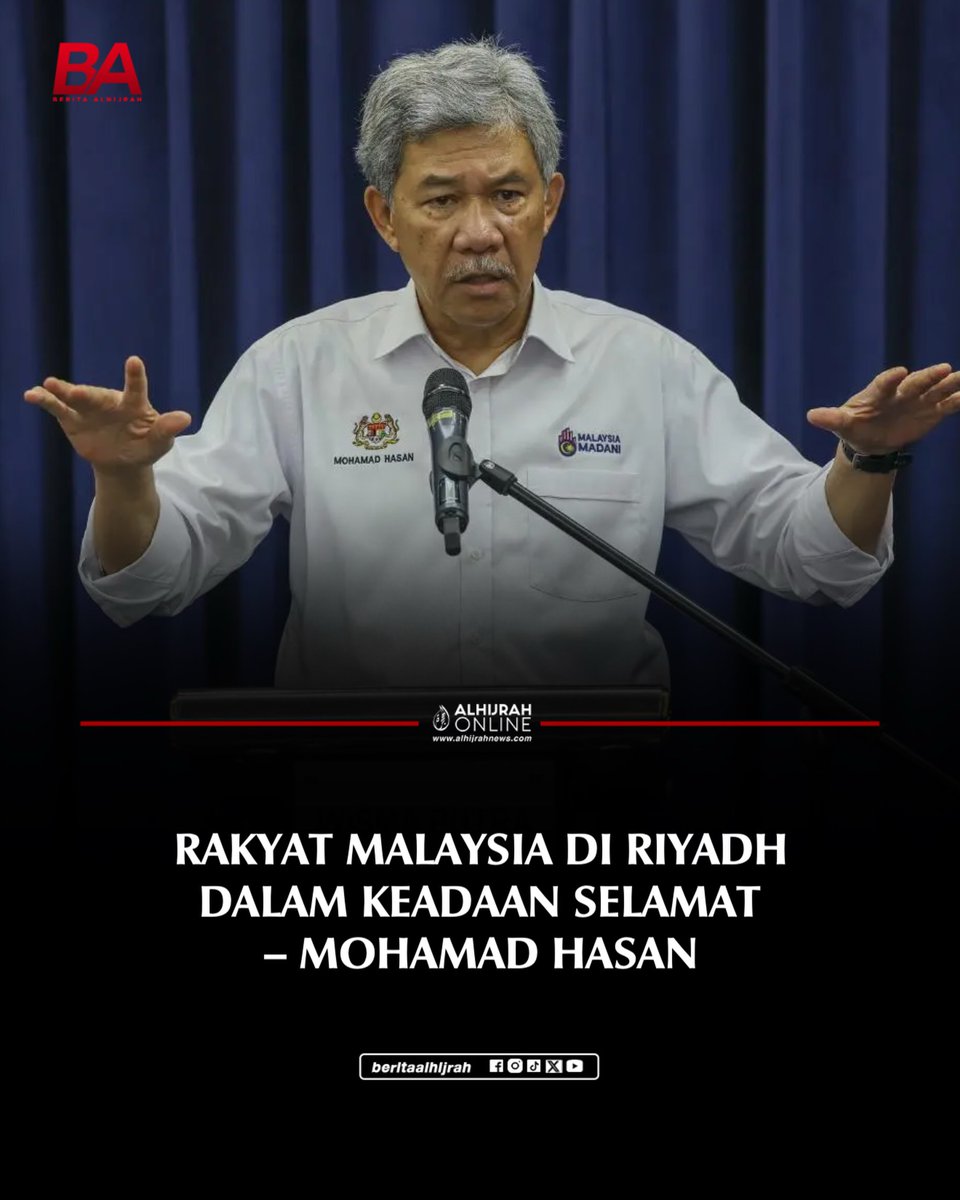 vlada58's tweet photo. Mohamad Hasan memaklumkan laporan harian Kedutaan Malaysia di Riyadh menjadi sumber pemantauan keadaan rakyat Malaysia di Arab Saudi.

#Malaysia #ArabSaudi #Diplomasi #RakyatMalaysia https://t.co/rE7cszFHQ9
