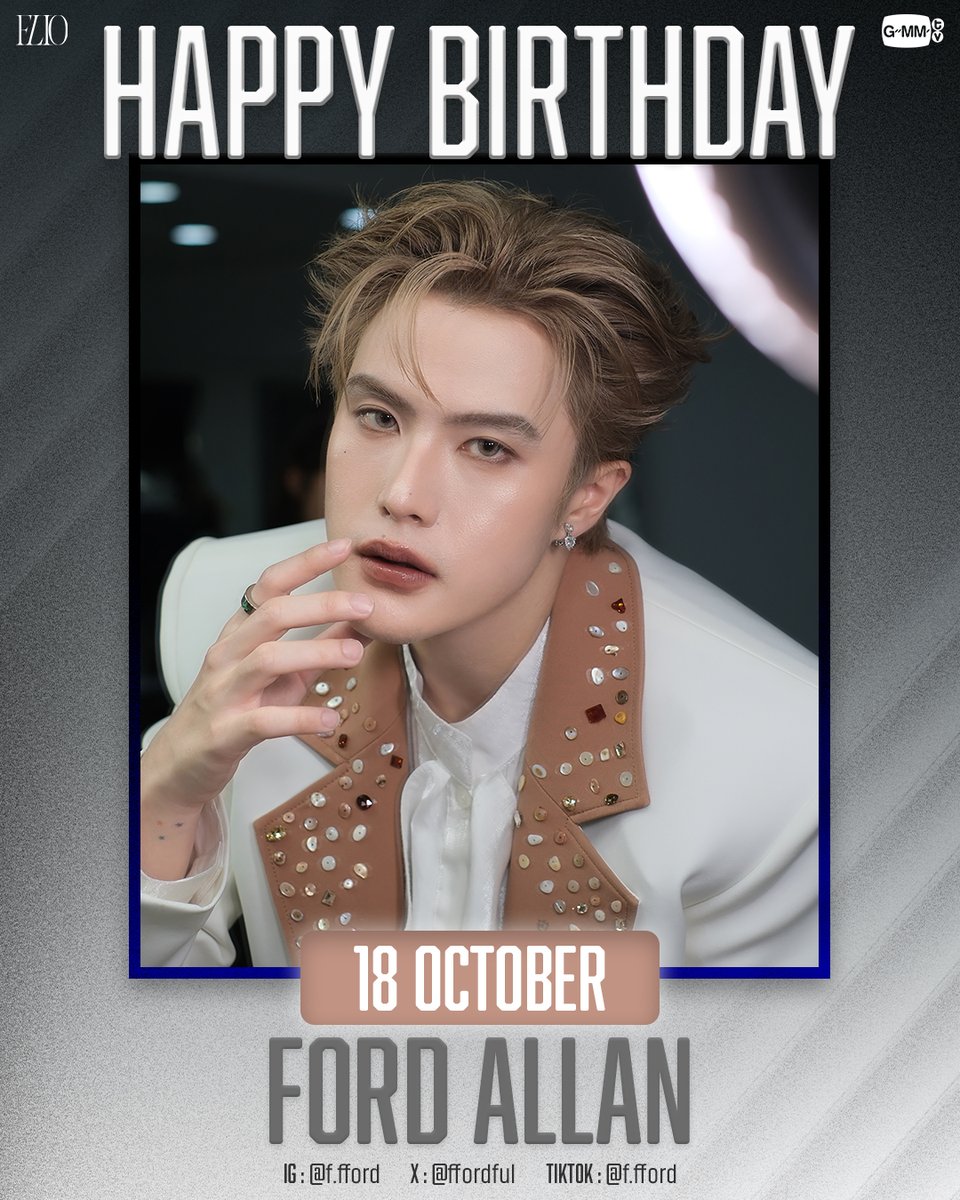 FLIO_official's tweet photo. 18.10.2026
HAPPY BIRTHDAY TO FORD🥳
@ffordful 

#FordAllan
#FLIO 
#GMMTV https://t.co/VcQzMIBcRI