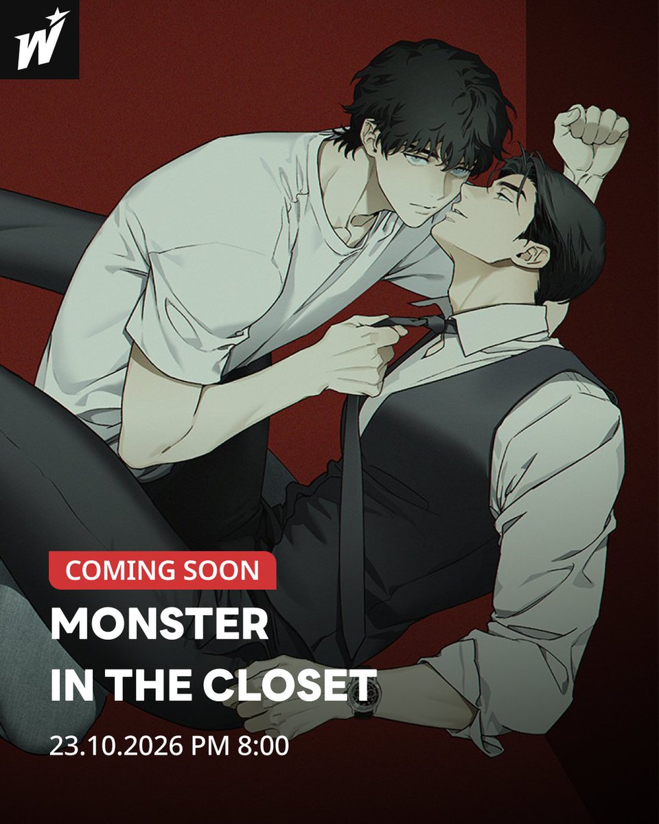 LezhinTH's tweet photo. 💘 World Drop Coming Soon!!

✨ เรื่องใหม่! <MONSTER IN THE CLOSET>
พร้อมกันที่ #OnlyLezhinTH

📌 23.10.2026  PM 08:00
Preview 👉 https://t.co/UXn0iL8bbd

#MONSTER_IN_THE_CLOSET
#BL #Yaoi #LezhinTH #WorldDrop
#อัพเดทตอนใหม่พร้อมเกาหลี https://t.co/u0blr3uSo1