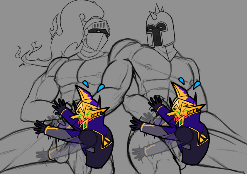 TheWanktuary's tweet photo. Halloweener Knights! }8D~ https://t.co/W6M3uVk4wn