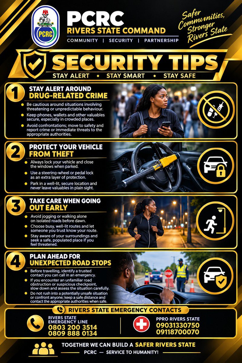 pcrcrivers's tweet photo. #pcrcrivers #SecurityAwareness #StayAlert #SafetyFirst #CrimePrevention #PublicSafety #CommunityPolicing #SeeSomethingSaySomething https://t.co/tQXGglGfyR