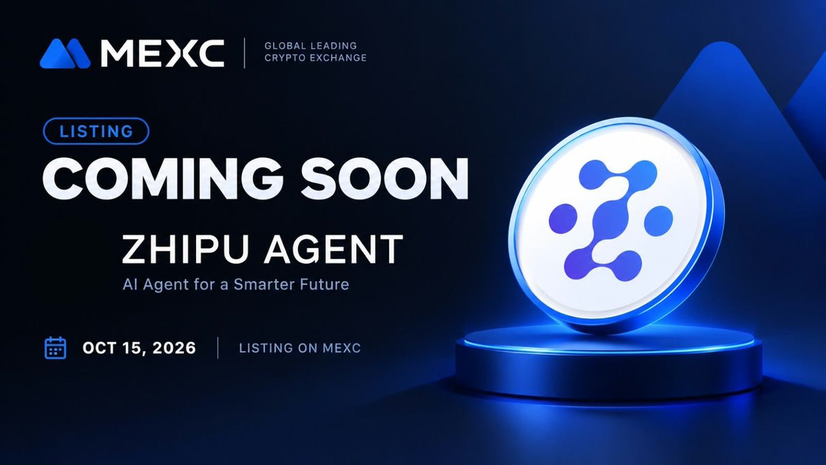 ZhipuAgent's tweet photo. 为庆祝 $ZHIPU 即将在 MEXC 上线，我们特意为社区举办了一场福利活动！

总奖池：1,000,000 $ZHIPU 👉 https://t.co/Grf9owId6J
参与方式：
✅ 关注本账号
🔁 转发置顶推文
💬 在评论区留下您的 BNB Chain 钱包地址
⏰ 切勿错过！
🔥 让我们共同庆祝 $ZHIPU 登陆 Bitget！

#ZHIPU #MEXC #Giveaway #Airdrop #BNBChain #Crypto