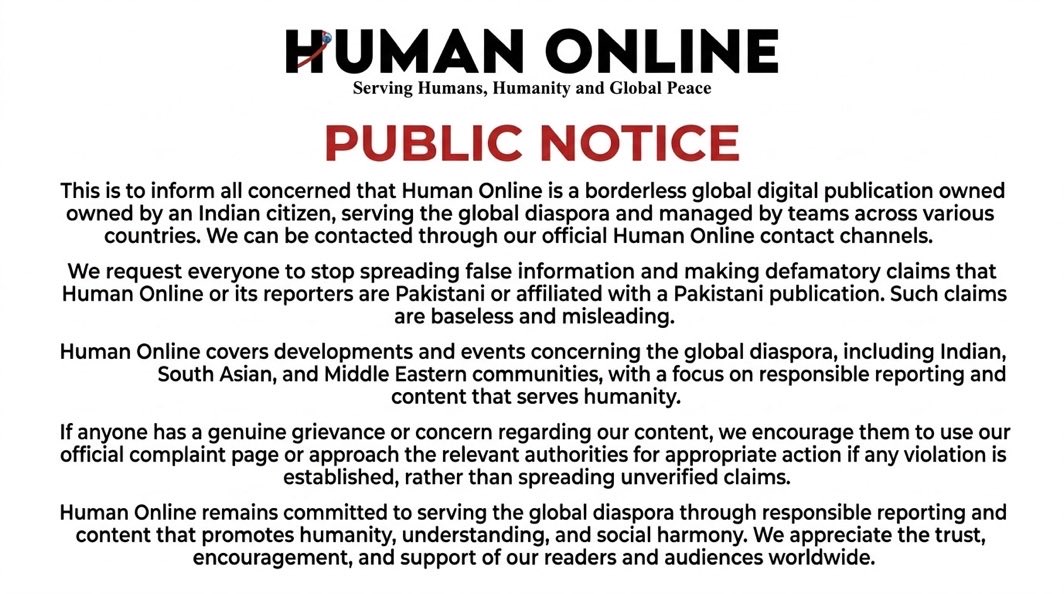 hindus47's tweet photo. THREAD 🧵 

Who is behind Human Online, and how is it operating in India ?

Human Online presents itself as a global news platform, but its own website, staff profiles and social pages raise questions about how its India coverage is organised.

Here is what can be documented. https://t.co/mRzGqp1IaE