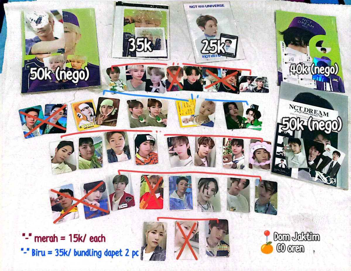 Rarenjunie__'s tweet photo. Want to sell pc dan md nct dream 

✖️ belum inc all
✅ Freebies

Bisa take all 620k nego (khusus take all sdh incl all)
Dom Jaktim, co oren https://t.co/VPstizH6Uc