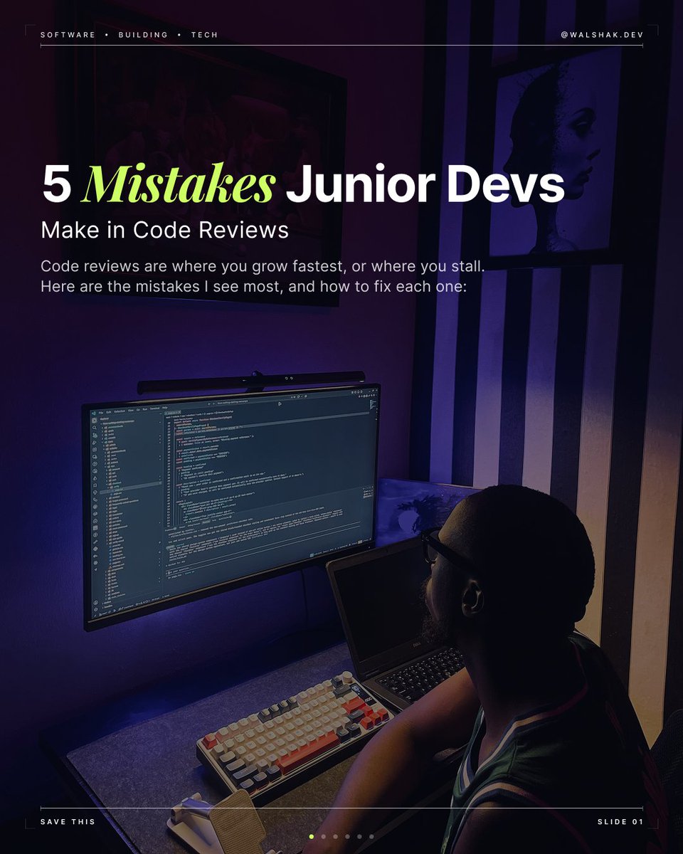 walshak_m's tweet photo. Code reviews are the fastest free mentorship in tech https://t.co/RU42VlsxvT
