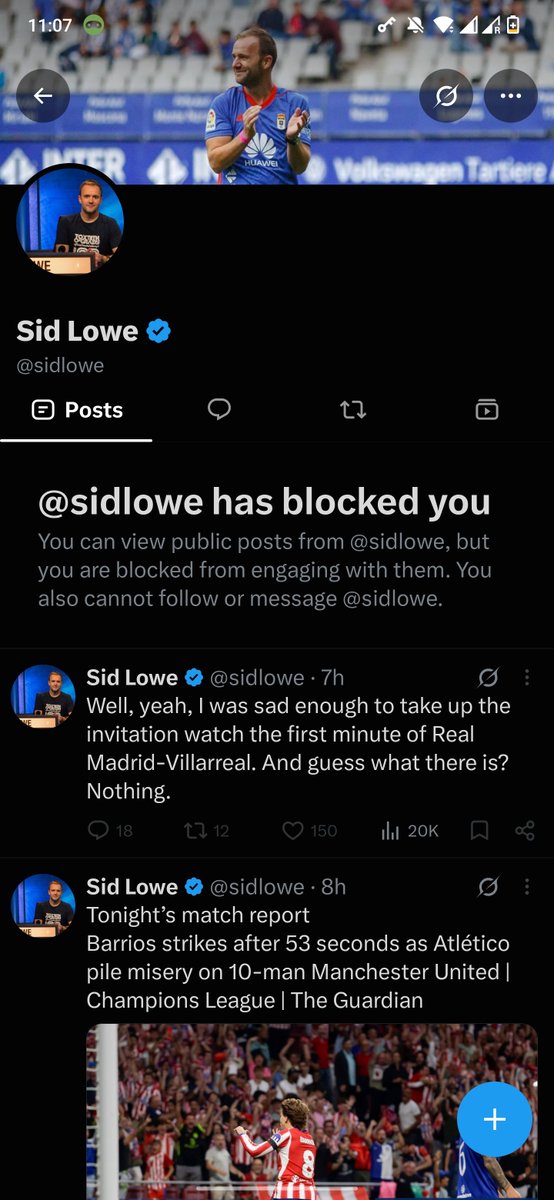 SonnyDoubleT's tweet photo. We block when the truth is too uncomfortable. We sell our soul to our employer who is a PR machine for one club and one club only.

Real Madrid correspondent and very sofisticated journalist.

@DonShelby__ https://t.co/qfKu9PvqbI