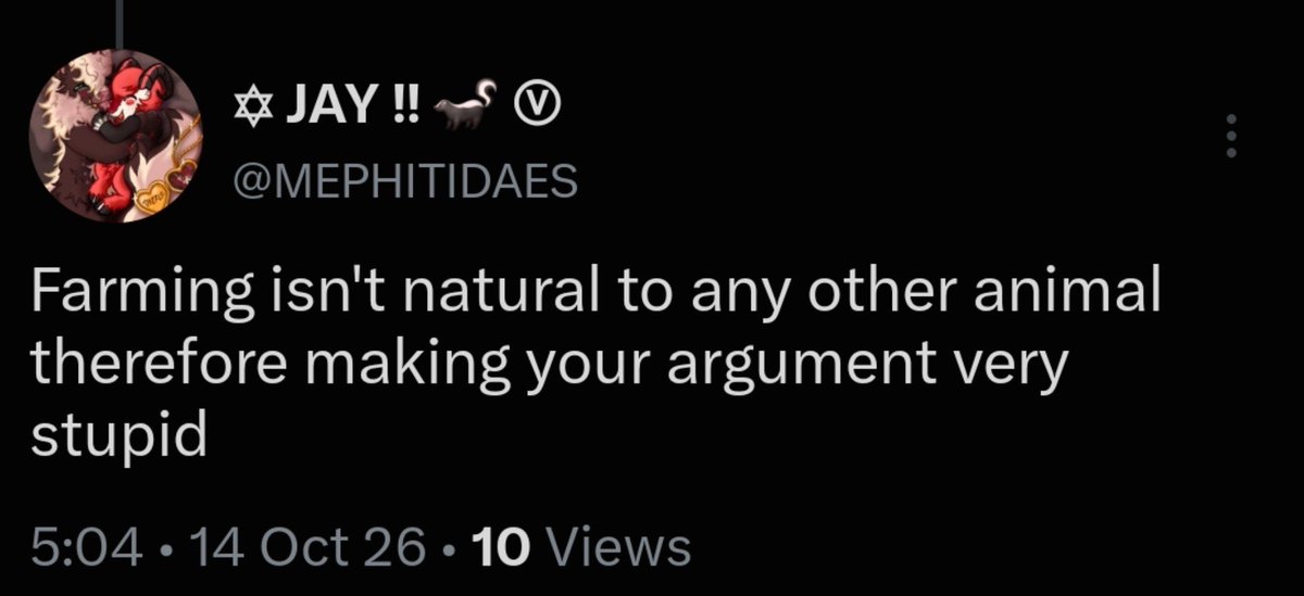 elmaminz's tweet photo. @MEPHITIDAES @purewonhee @joy4brainz U heard it folks its not natural for humans to eat food at all bc we farm our food and other animals dont have the cognitive ability to develope agriculture💀💀💀put the fruit down did u forage it from a jungle? https://t.co/jH1wb2OUt3