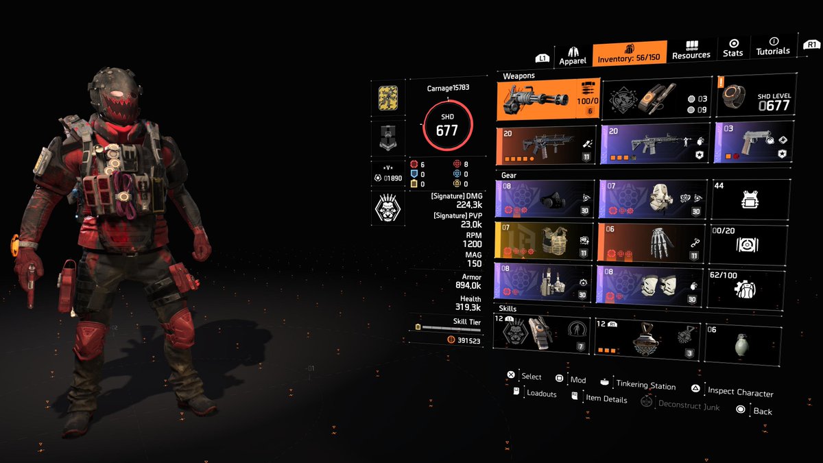 carnage33390's tweet photo. Farming that sweet prototype striker gear. #thedivision2 https://t.co/07wWEDGt8k