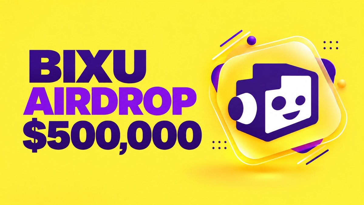 bixuworld's tweet photo. Claim $500,000 - $BIXU airdrop for first 2500 🔥

$BIXU will list October 16th at 14:00 UTC on $SOLANA 

✅Follow @bixuworld 
✅RT + Like
✅Comments $SOL address

Distribution starts now⏳ https://t.co/Mvcih0apOl
