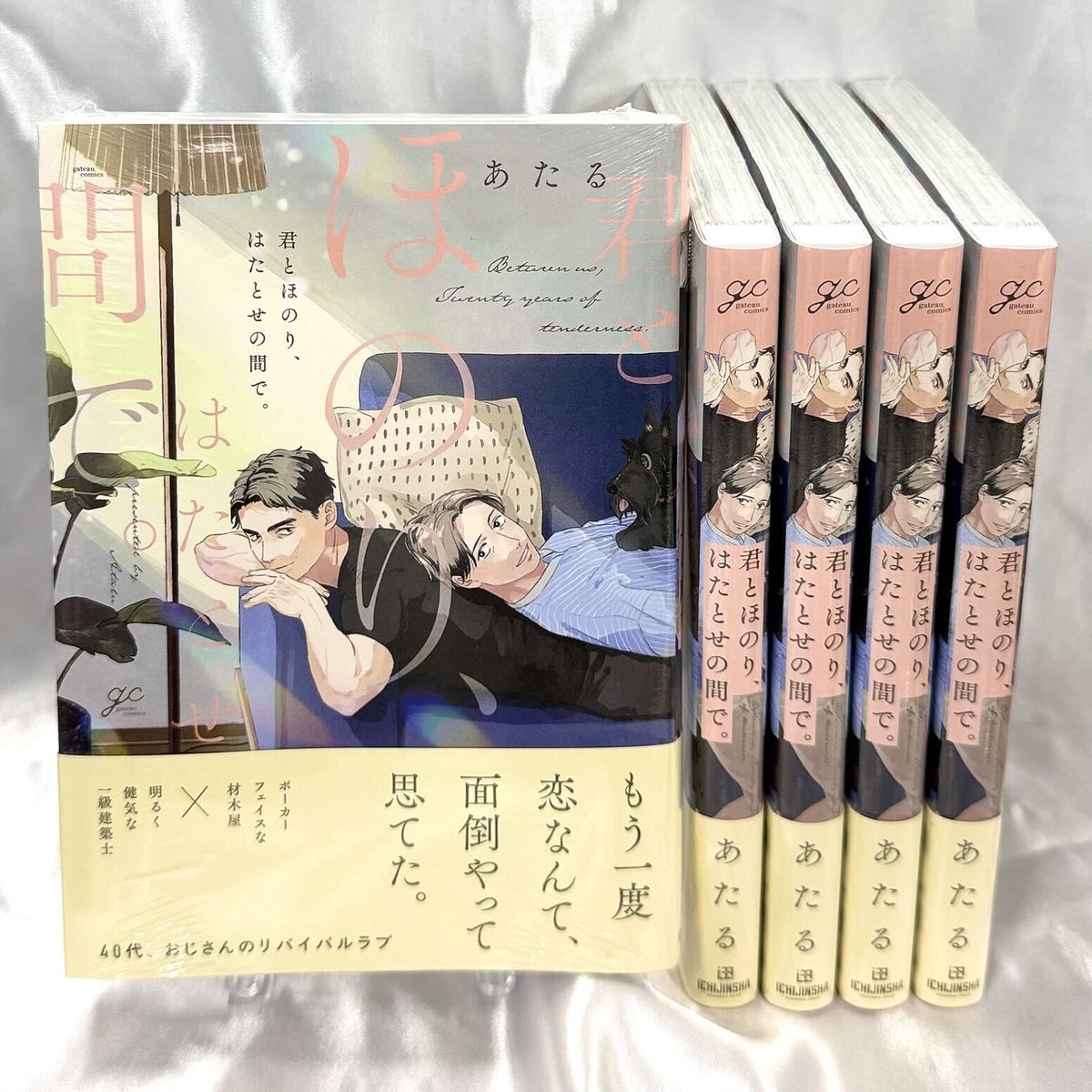 gateau_info's tweet photo. 【新刊】
10月15日（木）発売❣️
gateauコミックスの見本誌が到着しました📚💝

●『君とほのり、はたとせの間で。』
著：あたる

特典情報▶
https://t.co/bTptHHOizU

#君はた https://t.co/V3UUfuVyDf