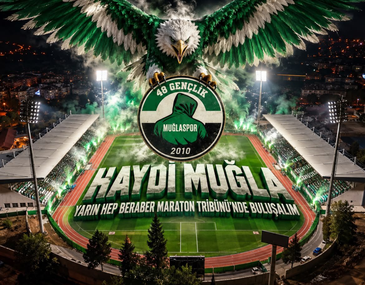 48gencliktd's tweet photo. 💚🤍 HAYDİ MUĞLA, MARATON SENİ BEKLİYOR! 🦅

BU ŞEHRİN GÜCÜ, BU ARMAYA OLAN SEVDASI MARATON TRİBÜNÜ’NDEN YÜKSELECEK!

MARATON TRİBÜNÜ’NDE TEK YÜREK OLALIM, 90 DAKİKA SUSMADAN TAKIMIMIZIN GÜCÜNE GÜÇ KATALIM! 🔥

- 48 GENÇLİK TARAFTARLAR DERNEĞİ - https://t.co/FvyjgXo0nW