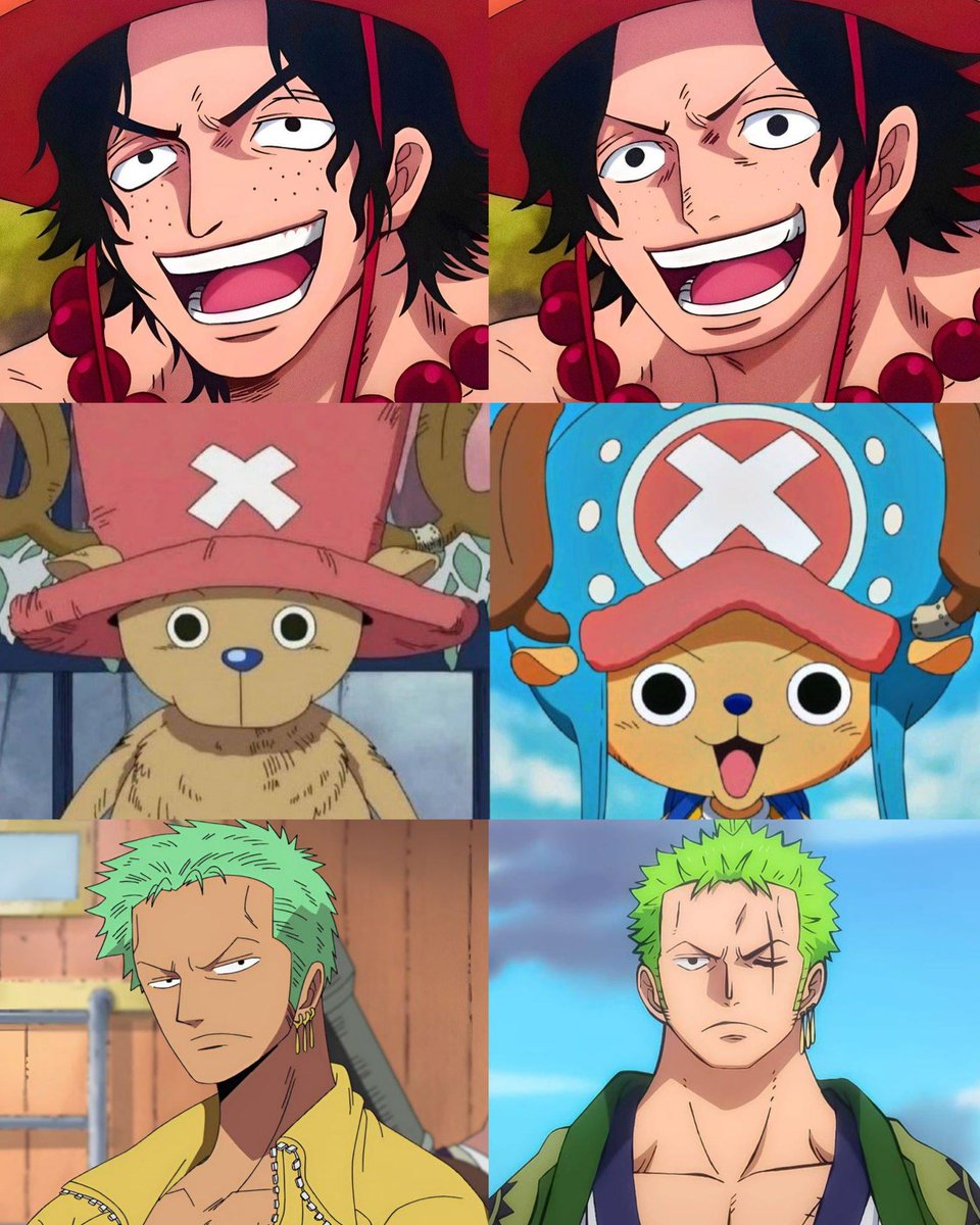 Insideyourmom0's tweet photo. @Austin_151 Luffy looks pretty similar to how he used to, but that's something that can only really be said about him and a few others, if you look at someone else, the change Is pretty apparent.

As for Yu-Gi-Oh... There's a reason why Sevens was controversial. https://t.co/824izjcRnd