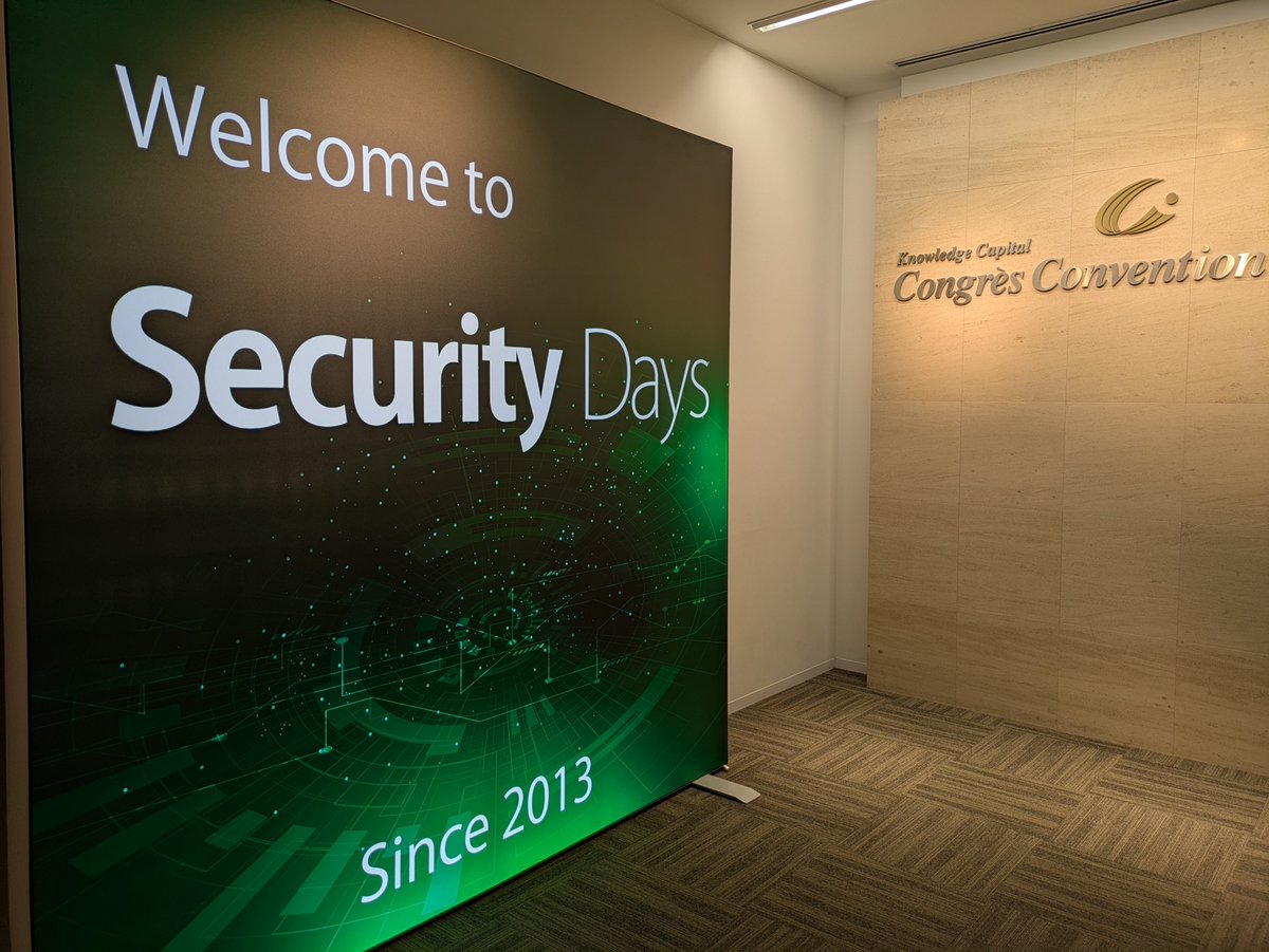 rouden's tweet photo. 今日は Security Days 2026 Fall 大阪に参加。…これもわけあって経費できてて、報告書を書かないといけない。めんどくせぇー！ https://t.co/9RJVyLjxvU