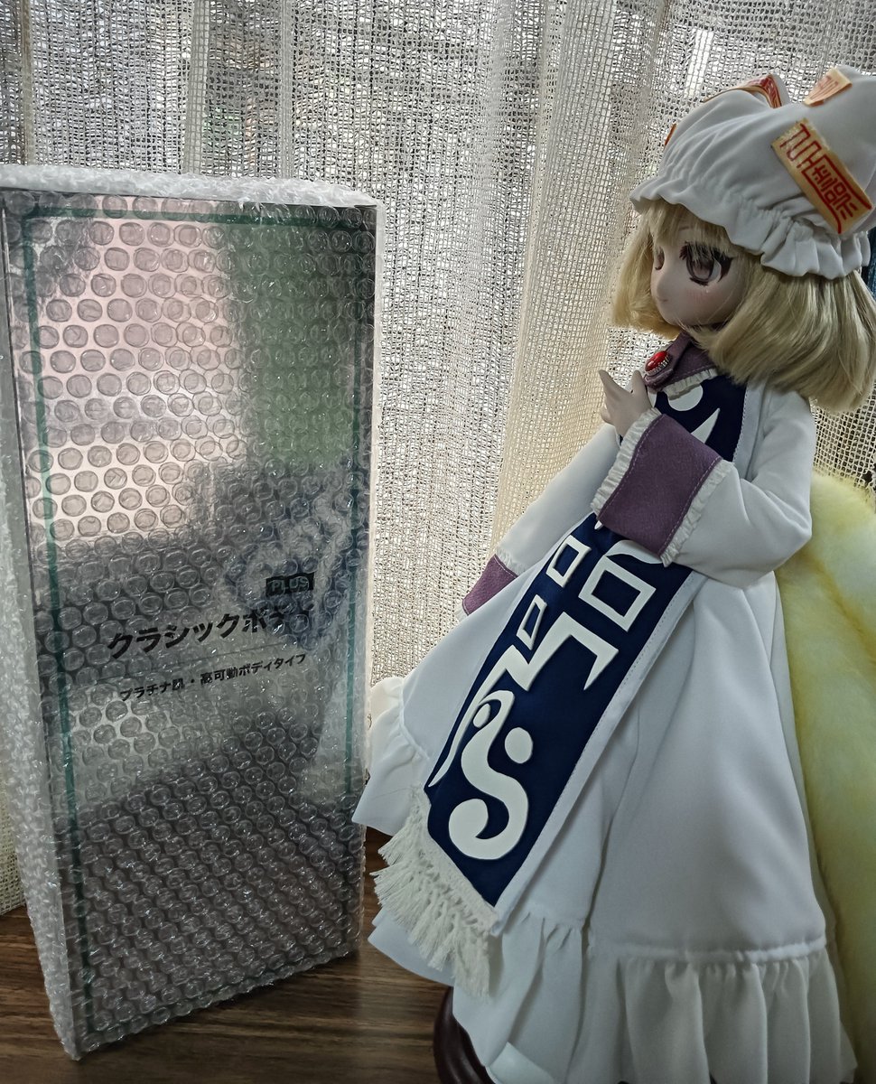 nnnonoa_ru's tweet photo. ほーら、藍様の新しい体ですよ！

🦊「え？私この身体になるんですか？？今のじゃダメですか？？」

…新しくパチュリーお迎えにあたりボディ増やす為に買いましたが、私の中でパチュリーがこのサイズの胸付けるのはかなり解釈違いなので藍様の体を明け渡して下さい

傾国の狐してたし大丈夫ですよ！ https://t.co/AhPyDRTgUu