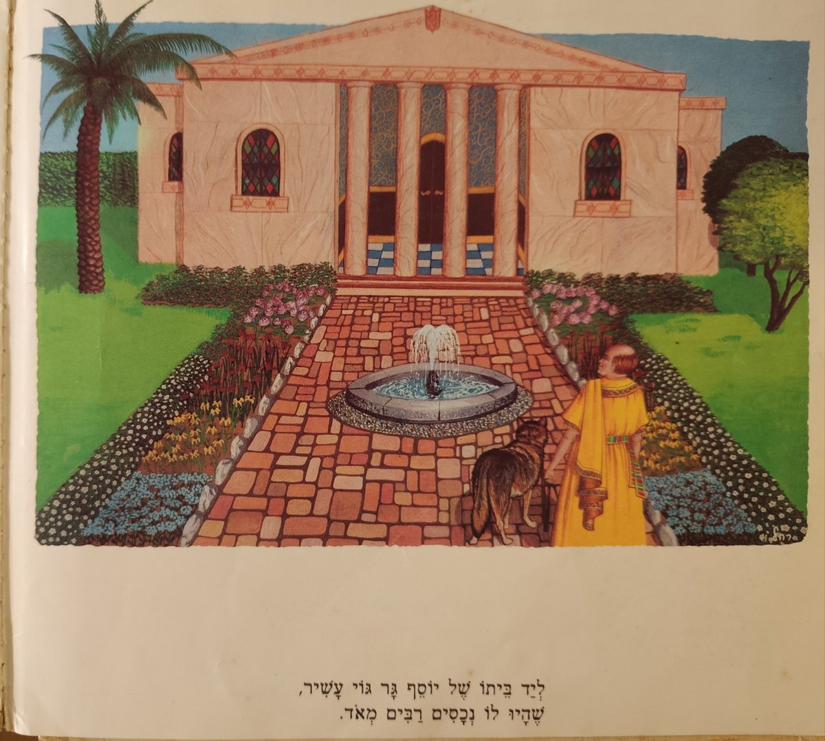 ireallyhateyou's tweet photo. "Next to Yosef's house lived a rich Goy, who had a great many assets"

This is a page from a children's book my parents used to read to me as a kid - Yosef Mokir Shabbat (Yosef who honors Shabbat) - based on a famous tale from the Talmud.

In the story, Yosef ends up getting all the rich Goy's wealth. The moral of the story is that when a Jew pays respect to the Shabbat, god pays him back (by screwing the Goyim, of course).

Even "secular" Israelis see nothing wrong with such a book. The contempt and hatred for non-Jews is deeply embedded in Jewish culture.