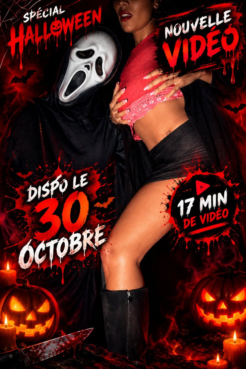 MK34_C's tweet photo. 🎃🩸 VIDÉO SPÉCIALE HALLOWEEN LE 30 OCTOBRE… 👀

❤️ Un max de likes + 🔁 un max de partages = on vous dévoile un TRAILER VIDÉO avant la sortie… 🎬👀

À vous de jouer, la team MK34 ! 🖤💋
https://t.co/sQCV7FtqpG

#halloweenvibes #scream #vidéo https://t.co/a60fKFoeFS