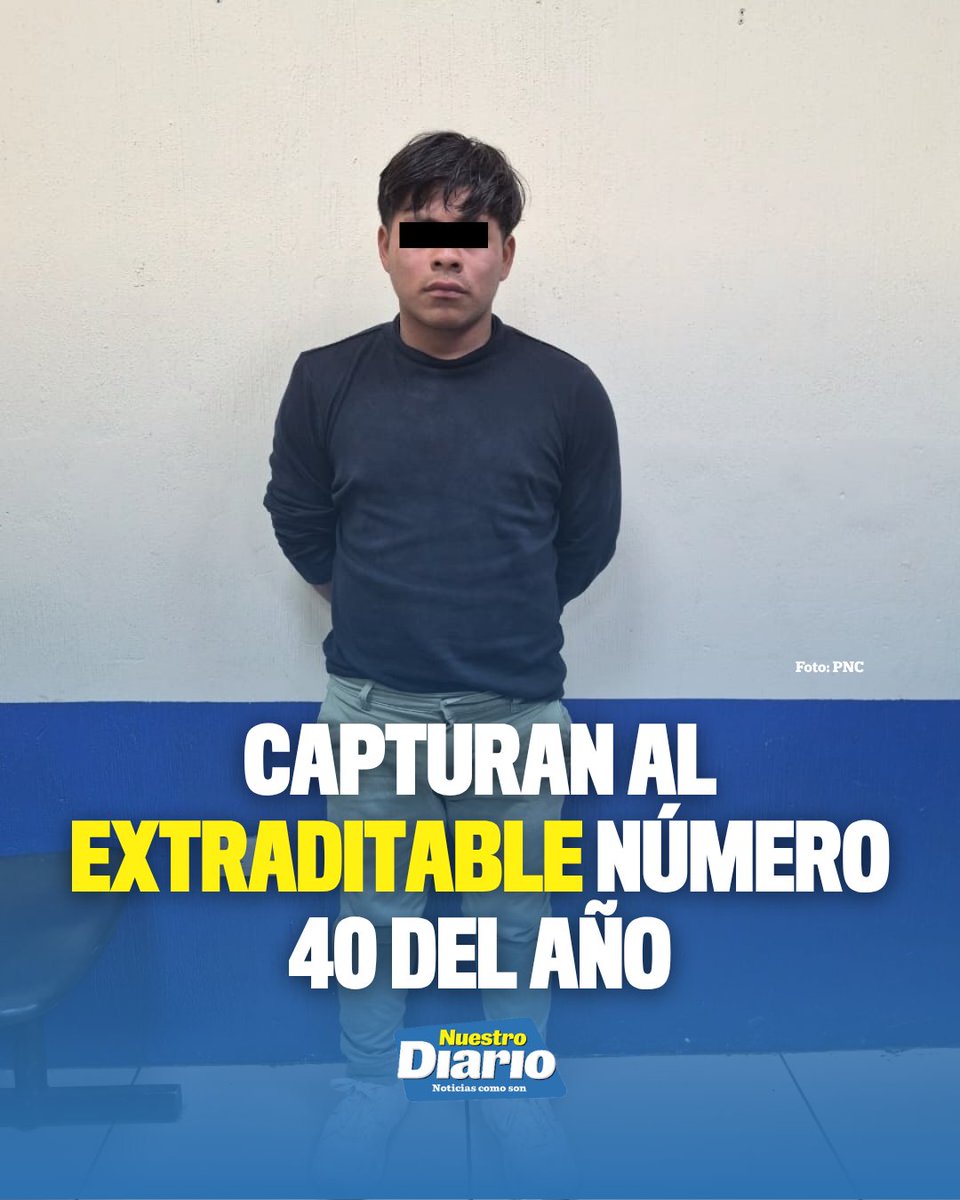 🚨 CAPTURAN AL EXTRADITABLE NÚMERO 40 DEL AÑO 🚨 César "N" fue capturado en la aldea El Fiscal, Palencia. Es requerido por la justicia del estado de Virginia…