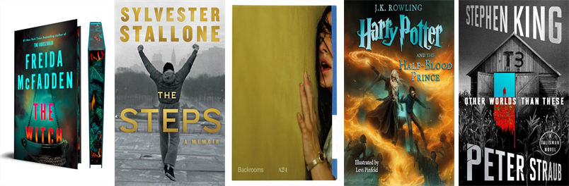 SHPLibrary's tweet photo. This week the South Hadley Public Libraries has 25 new books and one new movie.  New items include The Witch, The Steps, Backrooms, Harry Potter and the Half-Blood Prince, Other Worlds Than These, Building 903, and Ruthless. https://t.co/Q2p1gC5WC6 https://t.co/etr5WelQnG
