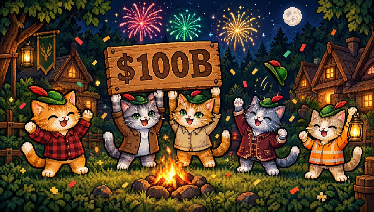 pawsofsherwood's tweet photo. @vladtenev the cats are celebrating too 🐾 $115K+ of that $100B was them, buying Stock Tokens to give away as game prizes https://t.co/YYXSvnwHX1