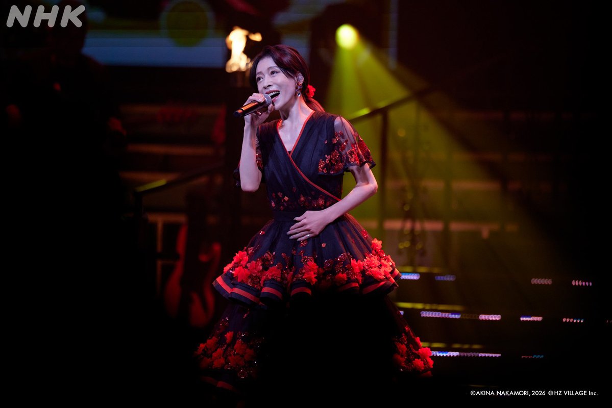 nhk_musicjp's tweet photo. 📣【発表】#中森明菜 45周年へ‼️
特集"3番組"放送決定。

2️⃣【中森明菜 ライブ 2026】
📺️【BSP4K】10/31(土)19:00~
📺️【BS】11/7(土)21:00~

ことし、満を持して行われた
20年ぶりのコンサートツアー🥀

チケットは発売後に即完売。
ファン待望のプレミアムな公演を映像化❗️

9月19日・20日に行われた
追加公演の模様を届けます。
🔗https://t.co/95hXZQLjXo