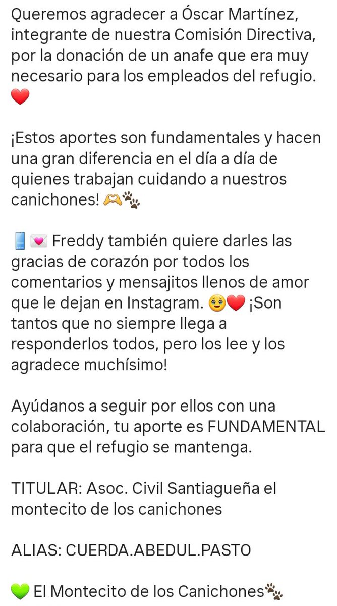MisVaquerita32's tweet photo. Esta noche en El Montecito de los @canichones  Freddy se reporta 🐶
No nos olvidemos de Ayudar a los granujitas con nuestro aporte https://t.co/XbMVF4Tye2