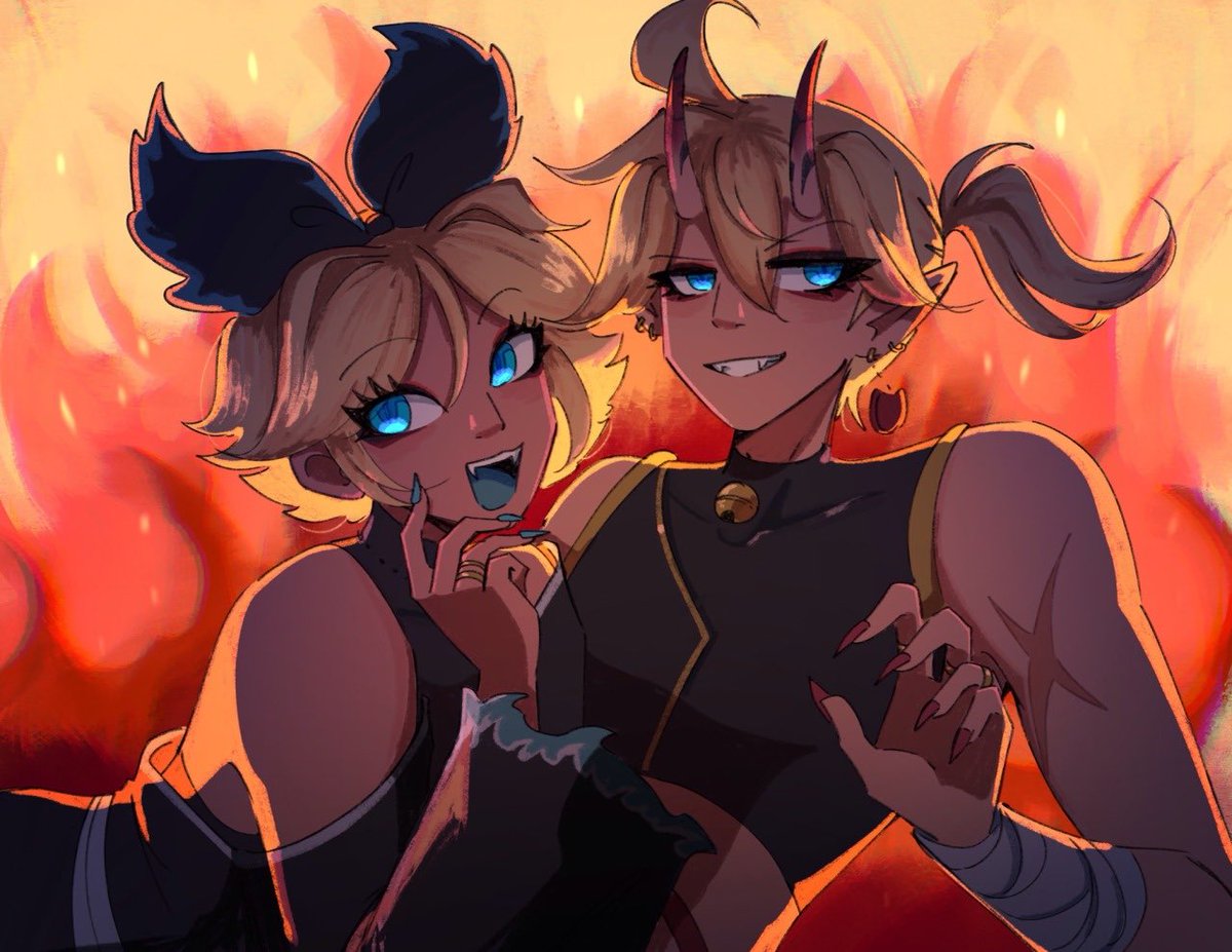 JayaArts's tweet photo. gacha gacha 💣 #鏡音レン #鏡音リン #vocaloid https://t.co/aHEq50VuaU