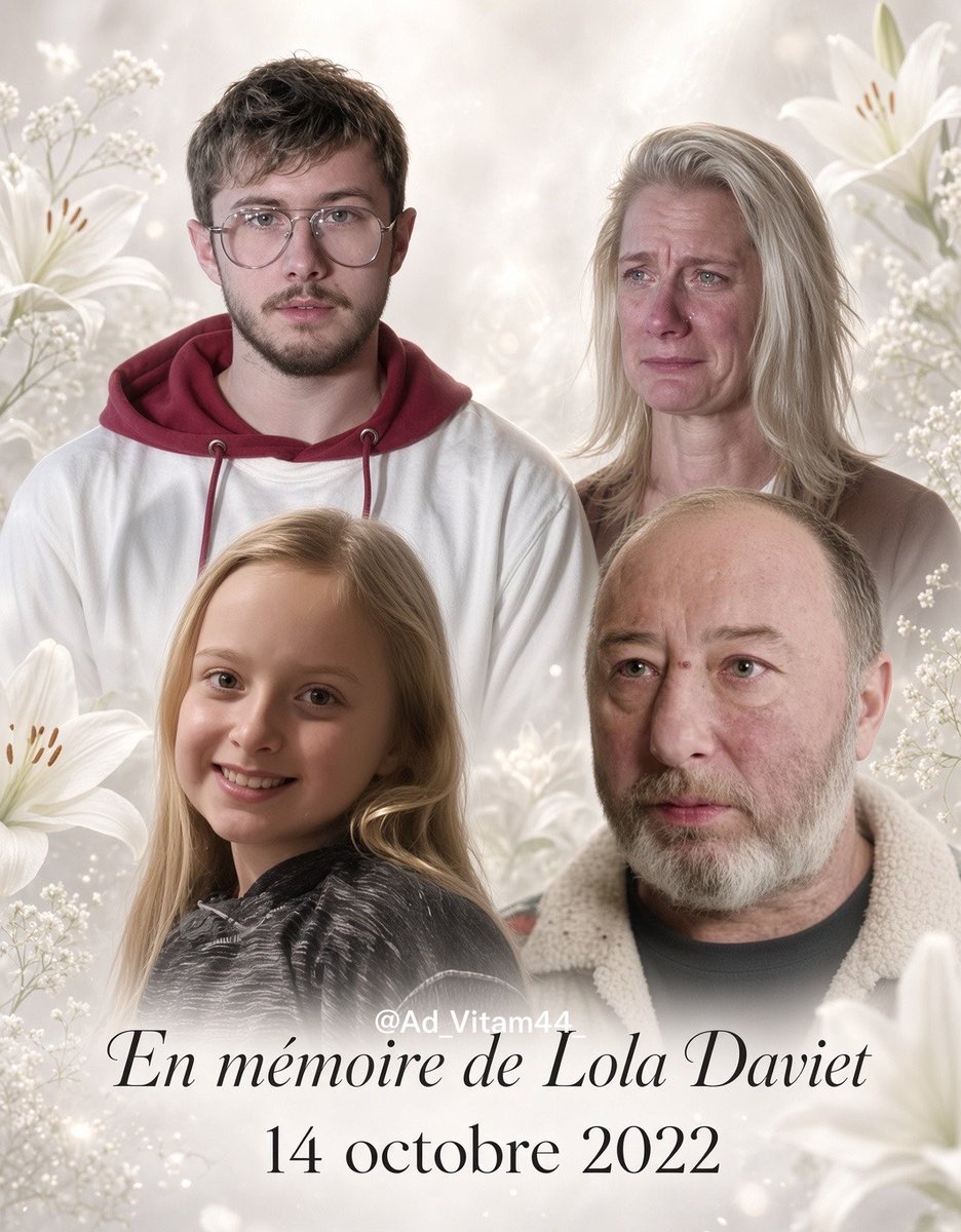 Ad_Vitam44_'s tweet photo. « En ce 14 octobre, nous pensons à notre chère 𝐋𝐨𝐥𝐚 , 12 ans pour toujours 🥺,. 
Que sa mémoire demeure et que sa famille trouve la force dans le souvenir. 
Paix à son âme. #LolaDaviet »🖤
Bisous volant à ton papa aussi 🕊️ https://t.co/yWEBqwYP9M