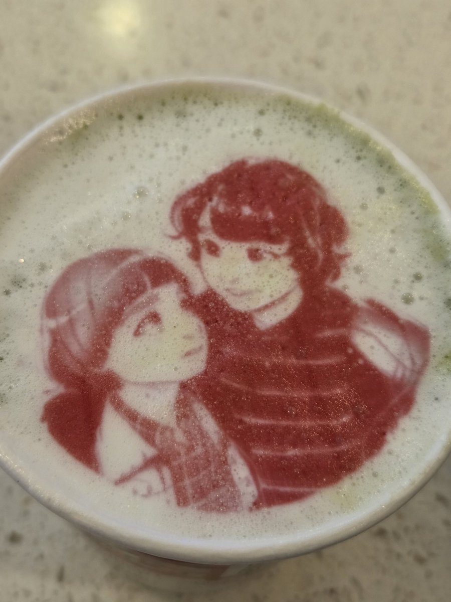 Kiwi4miwi's tweet photo. miwi matcha latte https://t.co/tlJHtTjKpt