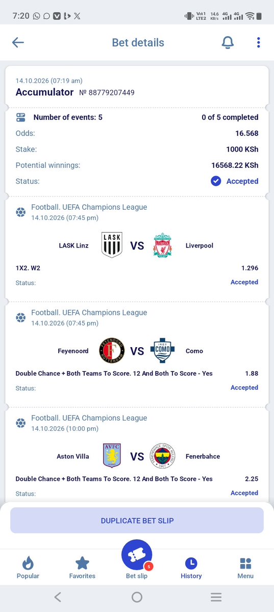 star00248's tweet photo. 16 odds😊🔥🔥
UEFA CHAMPIONS LEAGUE. 
PARIPESA. 

CODE. 7ZDTQ

REG. https://t.co/qBbELwVhZm

promocode GAMER https://t.co/TV4AMef43v