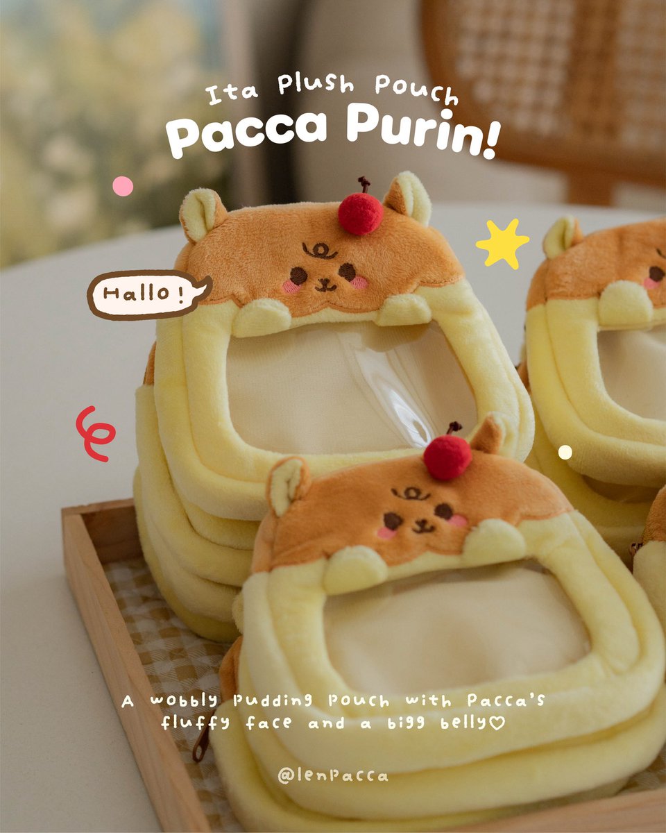 lenpaccaa's tweet photo. (rt &amp; likes are highly appreciated!)

✨ Pacca Purin is finally heree!! 🍮
Coming soon to #comipara7 &amp; #cf23

🤎 catalogue drop ➡️ 15.10.2026 !!
💛 size: 15x15x4cm
*box &amp; hand strap included!

scroll down for details!✨ https://t.co/qffnljVwKU