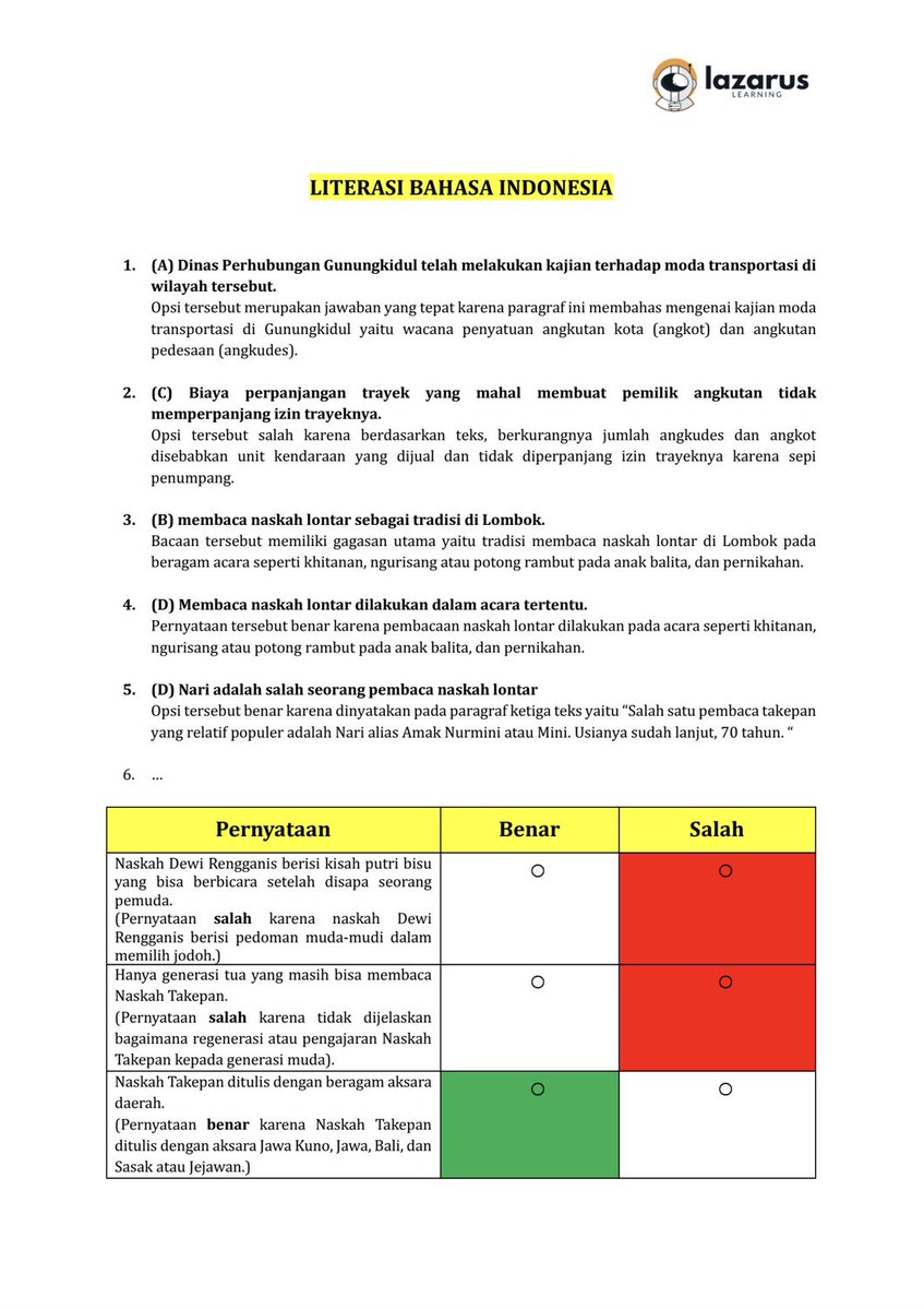 Arcade_leonxoxo's tweet photo. 🎯[D-189 UTBK] Drilling 20 soal tiap hari 📋 
—— Literasi bahasa Indonesia ——

🔗 Gdrive soal: 
https://t.co/kcJYqCq5qs
🔗 Pembahasan:
https://t.co/1IDk6emrvJ
🔗 Daily article (bonus): 
https://t.co/Je6rRpBJJU

🚏 Study Group SNBT 27 🐝✨️:
https://t.co/FC2wQhgyio https://t.co/NEmEVhHudj