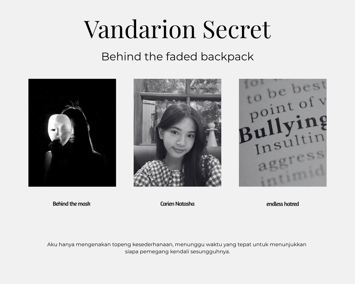 anothervinse's tweet photo. —Vandarion Secret

𝘉𝘦𝘩𝘪𝘯𝘥 𝘵𝘩𝘦 𝘧𝘢𝘥𝘦𝘥 𝘣𝘢𝘤𝘬𝘱𝘢𝘤𝘬

"Aku hanya mengenakan topeng kesederhanaan, menunggu waktu yang tepat untuk menunjukkan siapa pemegang kendali sesungguhnya."​
———————————

Carissa &amp; Friends AU 
©anothervinse https://t.co/JfpyG3ul7k