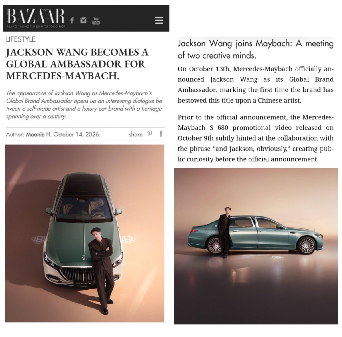 gi7777's tweet photo. In luxury, value is about an aesthetic world, not just a status symbol.
Mercedes-Maybach pairs elite engineering with heritage—and now, a fresh cultural perspective through #JacksonWang . 
True luxury is creative freedom.
#JacksonWangMaybachGlobalBrandAmbassador #MercedesMaybach https://t.co/zUmaZOMGjE