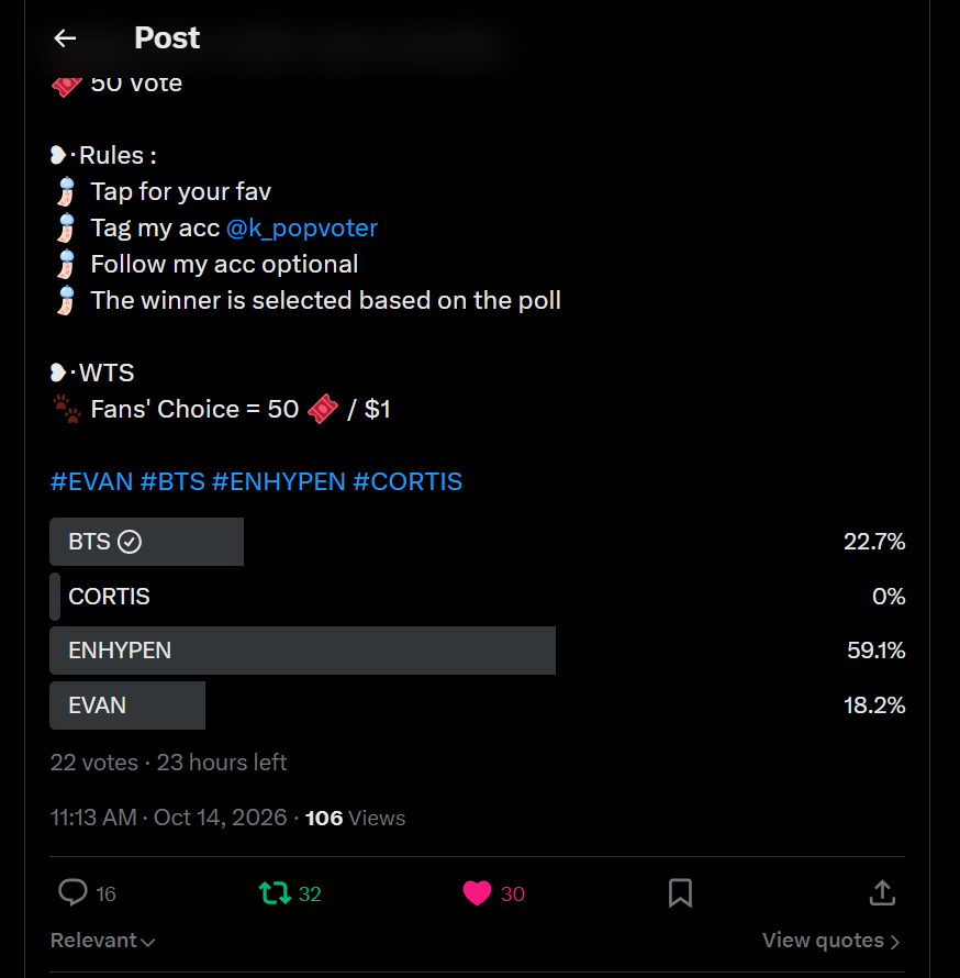 BtsOnly12157's tweet photo. @k_popvoter One vote, one heart, one unbreakable bond #BTS 💪🔥
@k_popvoter https://t.co/g98TwzRRZE