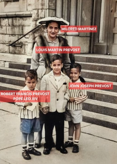 MisterioSanto's tweet photo. Cáncer en la Familia  Prevost 🩶

Su hermano mayor Louis Martin Prevost padece de esta enfermedad y su madre Mildred Agnes Martínez falleció por esta mísma razón. 

Que Dios bendiga a nuestro Papa León XIV y su hermano, les conceda pronta recuperación.

Amén. 🙏
@Pontifex_es https://t.co/nLRSe6riij