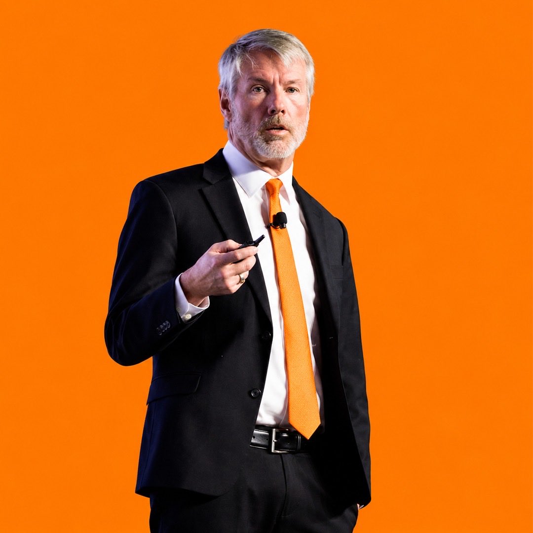 bitcoiva's tweet photo. #MichaelSaylor says “ it doesn’t matter who gets elected in 2028” if crypto delivers products people love,telling Bloomberg “you’ll pry those magic products from people’s cold dead fingers.” https://t.co/7tsFEmmjFV
