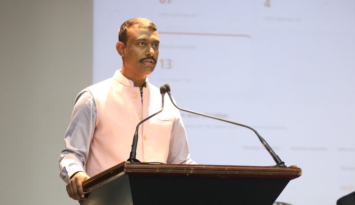LBSNAA_Official's tweet photo. D. Mahesh Kumar, Deputy Director (Sr.) &amp; Centre Director, CDM, emphasised the importance of disaster risk reduction for the Academy, where safeguarding personnel, ensuring continuity of essential services, &amp; protecting institutional infrastructure are vital during emergencies. https://t.co/9tFx2PlpB4