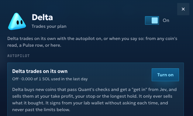 quantbotnow's tweet photo. Your Quant Bot lab wallet is made through Privy and built for autotrading and auto deving.

Turn on autopilot and Delta trades while Omega launches coins, straight from your lab wallet, inside the limits you set, with no confirmation popups.

Signed in with Phantom? One tap makes your lab wallet, and your SOL moves between the two whenever you want.

Omega makes a fresh wallet for every coin it launches.

https://t.co/C6JpKDKLTP