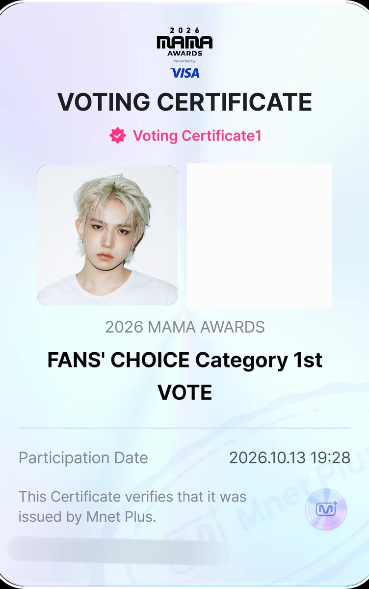 1009Times's tweet photo. I vote for #EVAN on #2026MAMAVOTE https://t.co/TIcg3emeB9